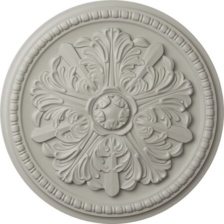 Ekena Millwork Swindon Ceiling Medallion (Fits Canopies up to 2 7/8"), 16 7/8"OD x 1 1/2"P, Pot of Cream CM16SWPCF